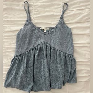 Blue/grey heathered tank top